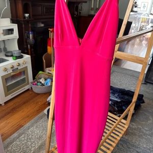 Nookie Hot Pink Sleeveless Dress, Size Medium (M)